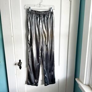 Vintage L Rothschild Night Life for Lilli Ann Metallic Pull on Pants Retro Small